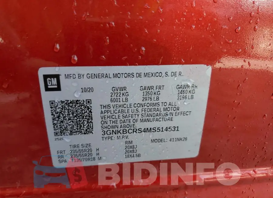 3GNKBCRS4MS514531 Photo# 14