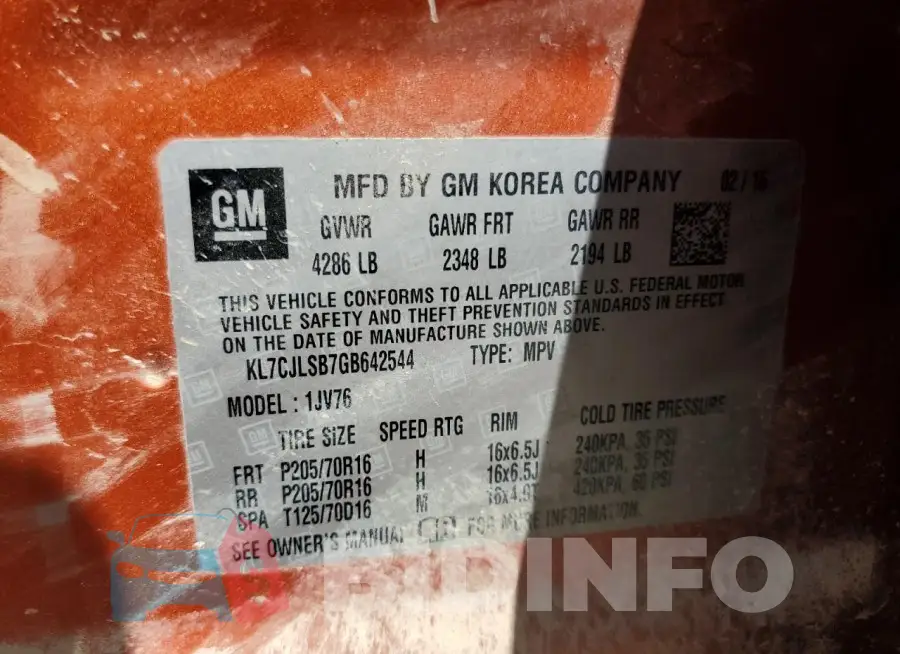 KL7CJLSB7GB642544 Photo# 13