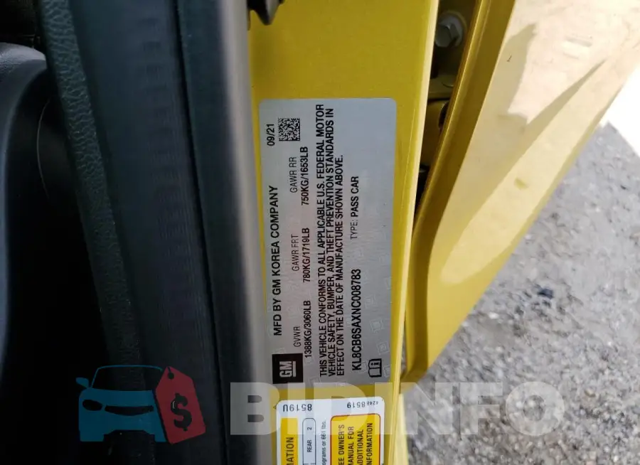 KL8CB6SAXNC008783 Photo# 12