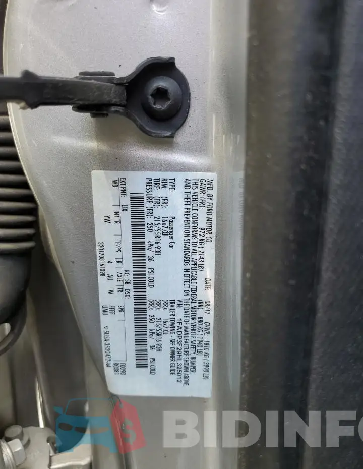 1FADP3F29HL325012 Photo# 13
