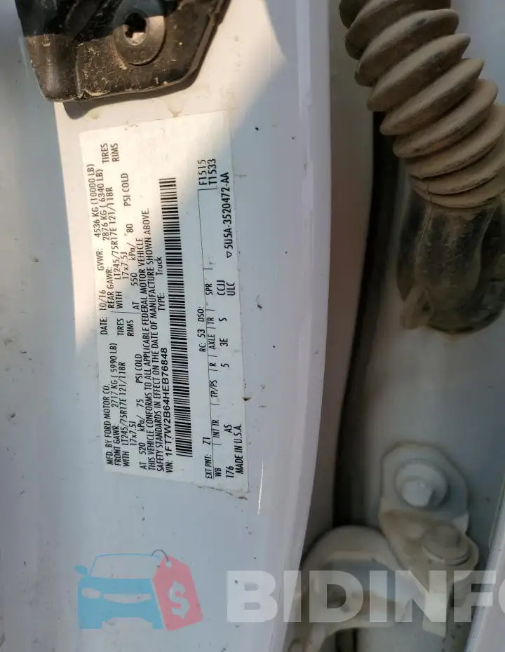 1FT7W2B64HEB76848 Photo# 13