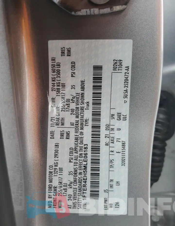 1FTER4EH5MLE06183 Photo# 12