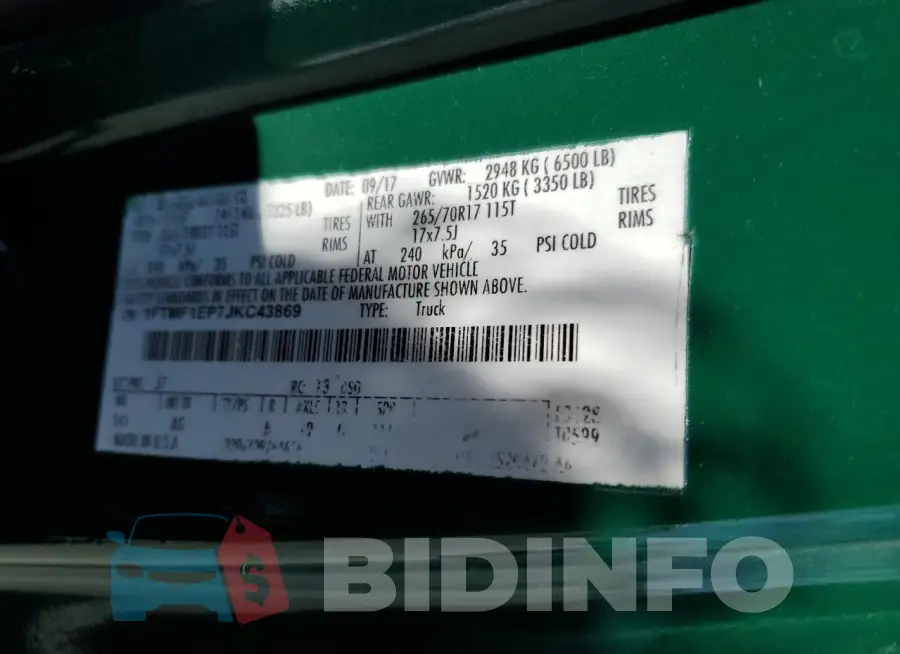 1FTMF1EP7JKC43869 Photo# 12