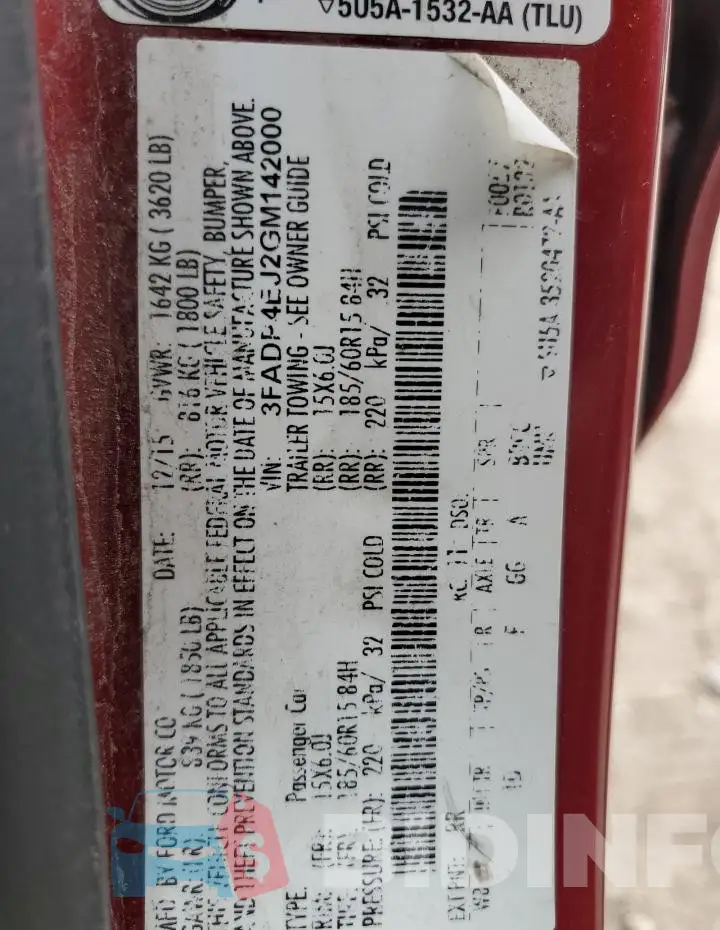 3FADP4EJ2GM142000 Photo# 12