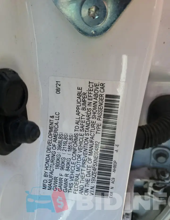 19XZE4F5XNE004882 Photo# 13