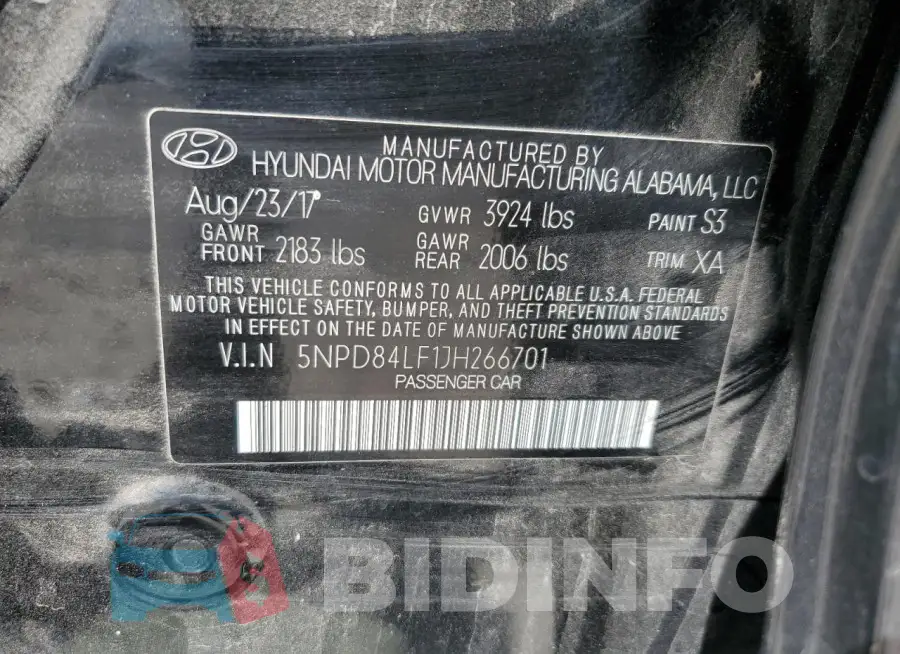 5NPD84LF1JH266701 Photo# 12