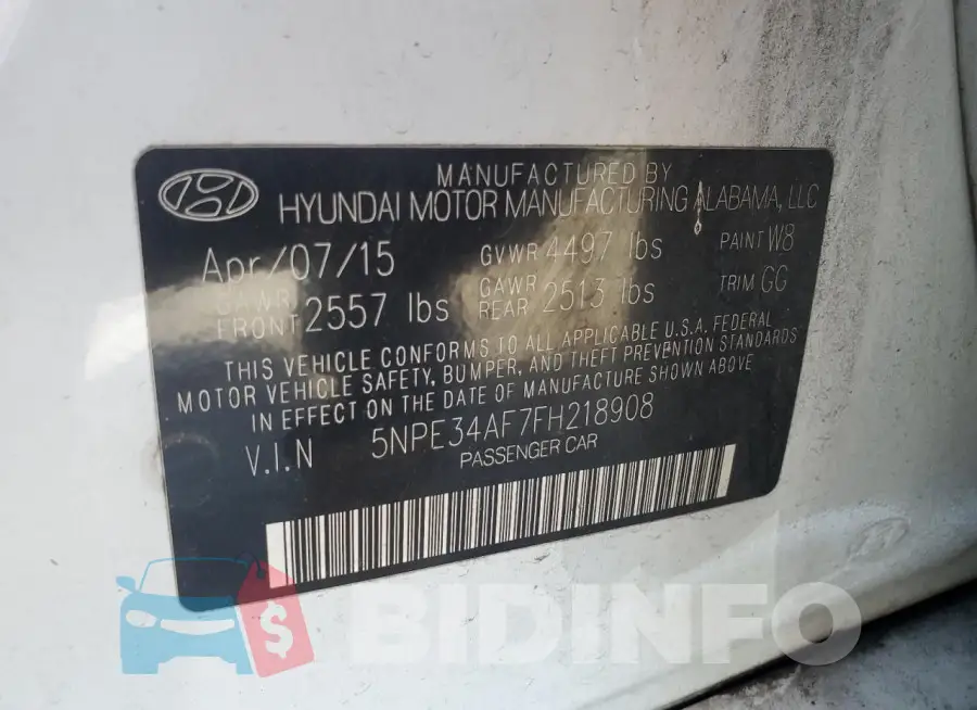 5NPE34AF7FH218908 Photo# 12