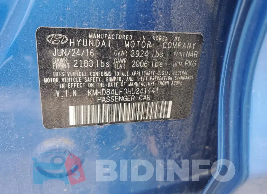 KMHD84LF3HU241441 Photo# 12