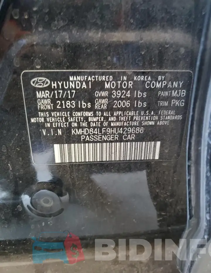 KMHD84LF9HU429686 Photo# 12