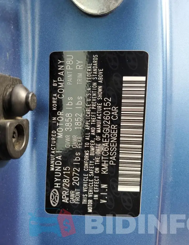 KMHTC6AE5GU260152 Photo# 12