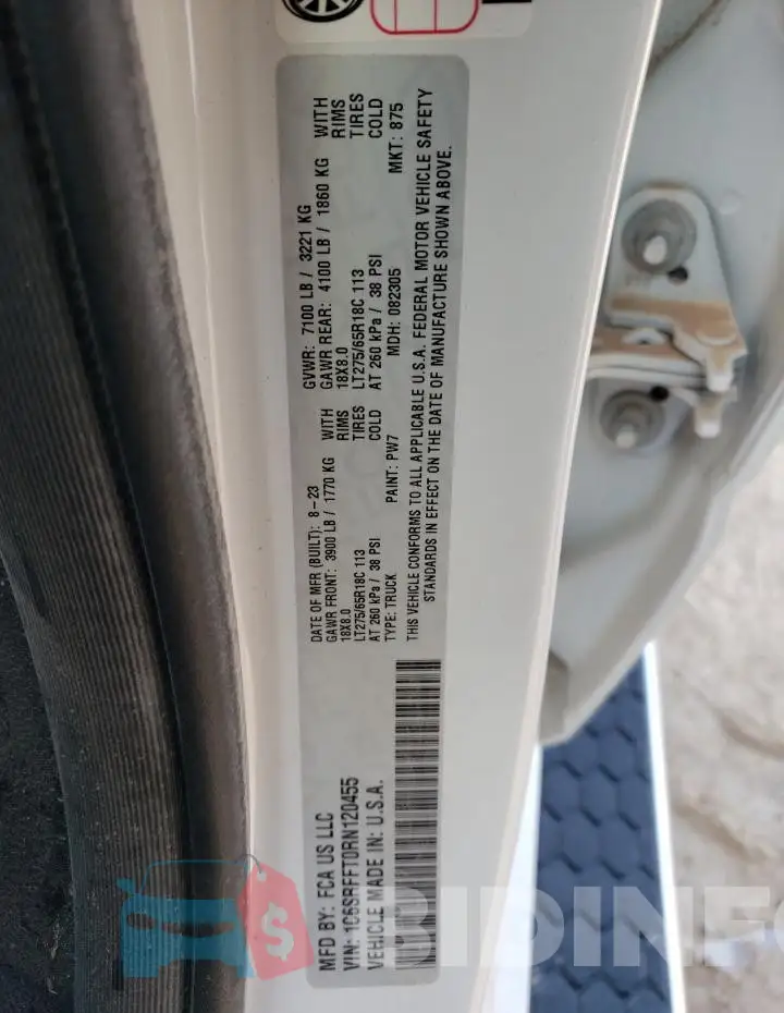 1C6SRFFT0RN120455 Photo# 12