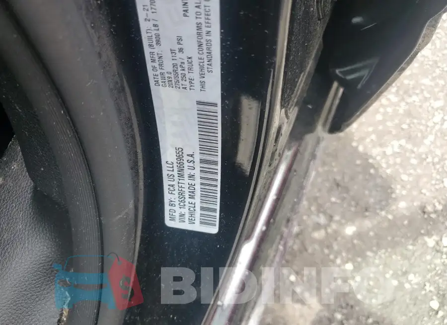 1C6SRFFT1MN669655 Photo# 12