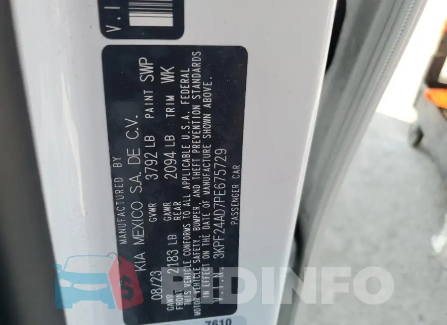 3KPF24AD7PE675729 Photo# 12