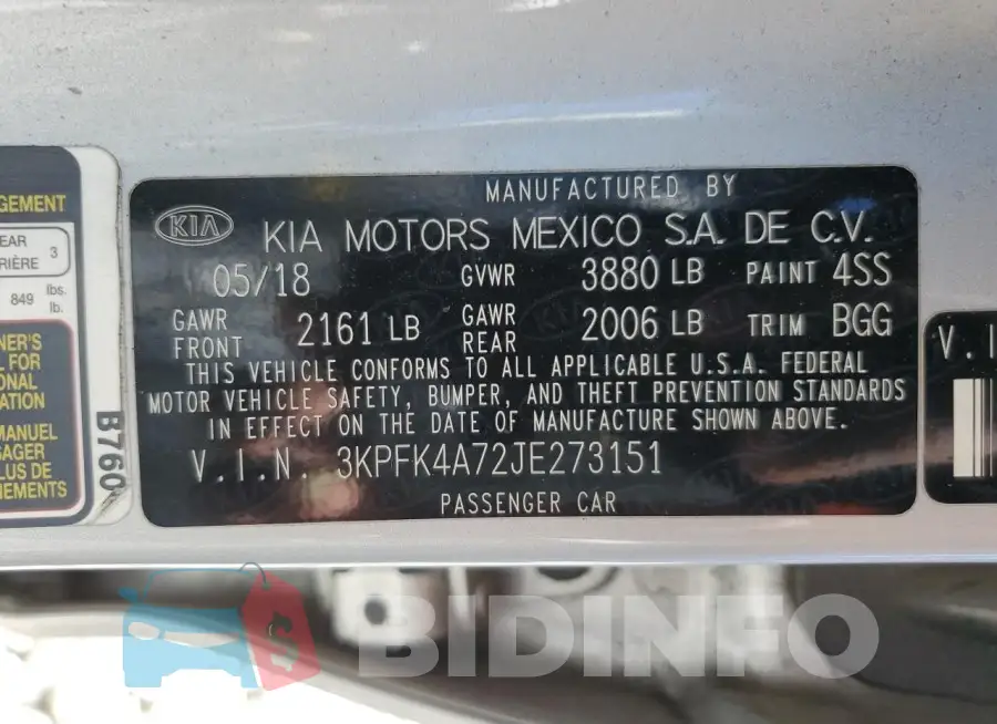 3KPFK4A72JE273151 Photo# 12