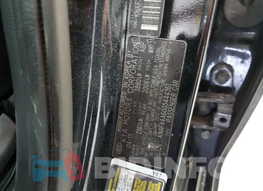 KNAFX4A60G5444361 Photo# 12