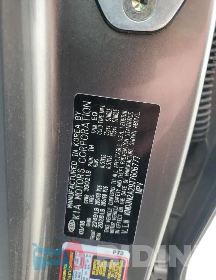 KNDJN2A29J7606777 Photo# 12