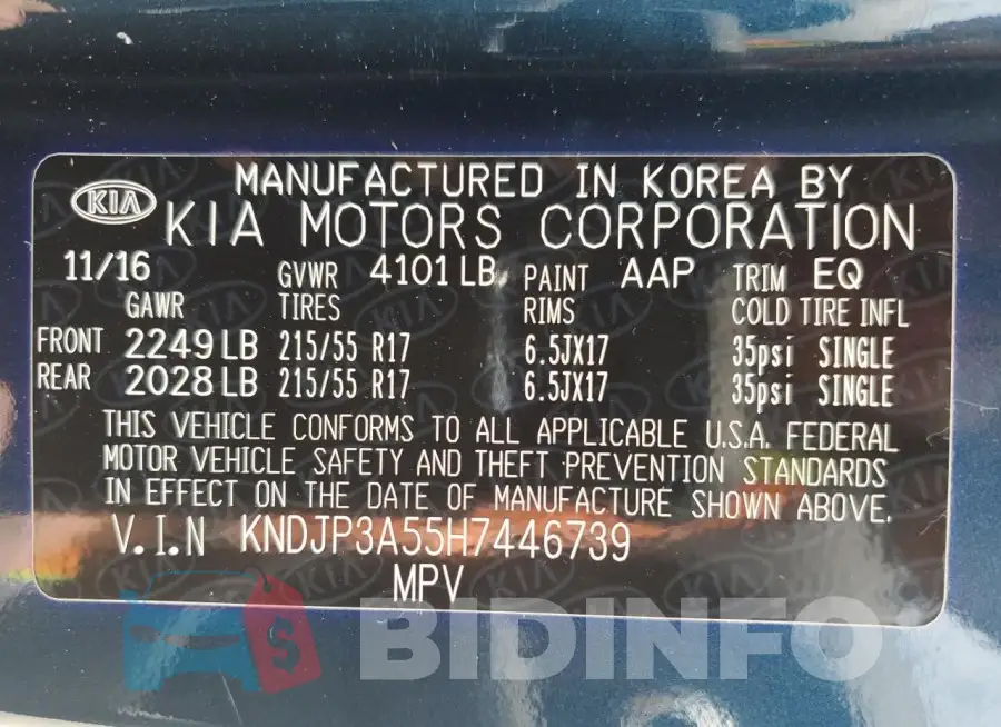 KNDJP3A55H7446739 Photo# 12