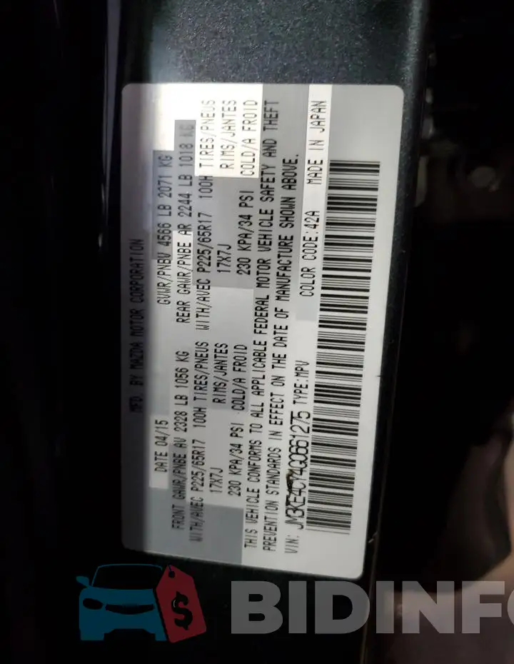 JM3KE4CY4G0661275 Photo# 12