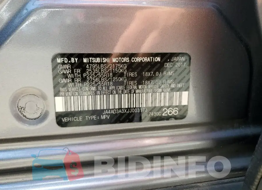 JA4AD3A3XJJ003173 Photo# 13