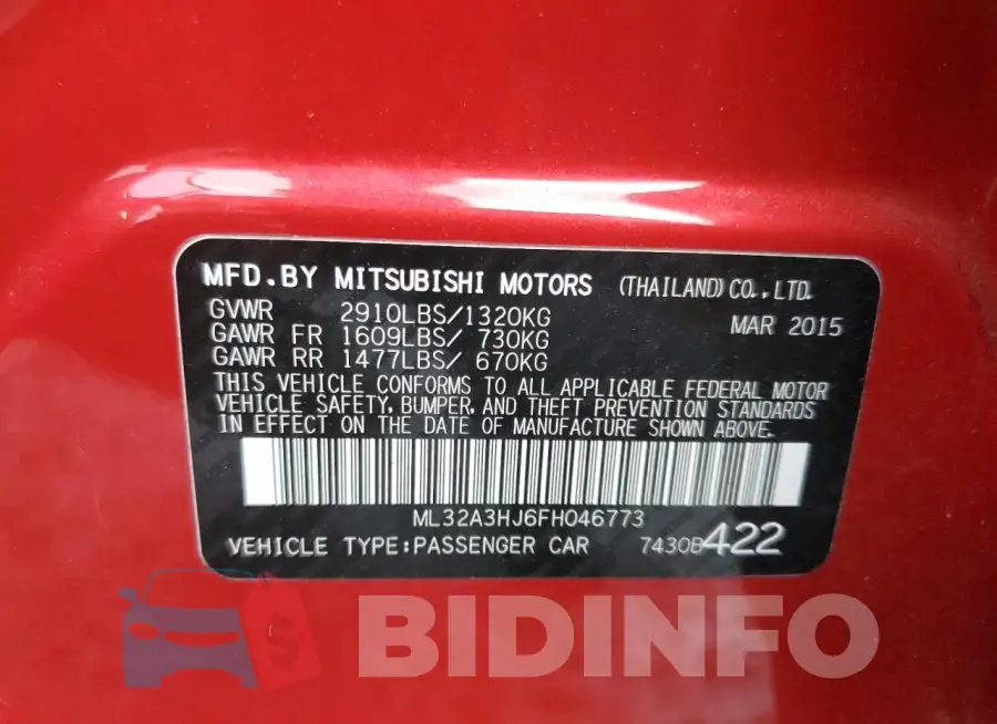 ML32A3HJ6FH046773 Photo# 13