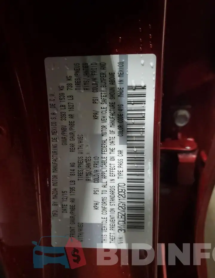3MYDLBZV2GY120970 Photo# 12