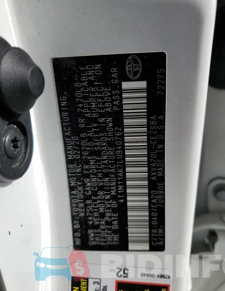 4T1M11AK7LU940762 Photo# 13