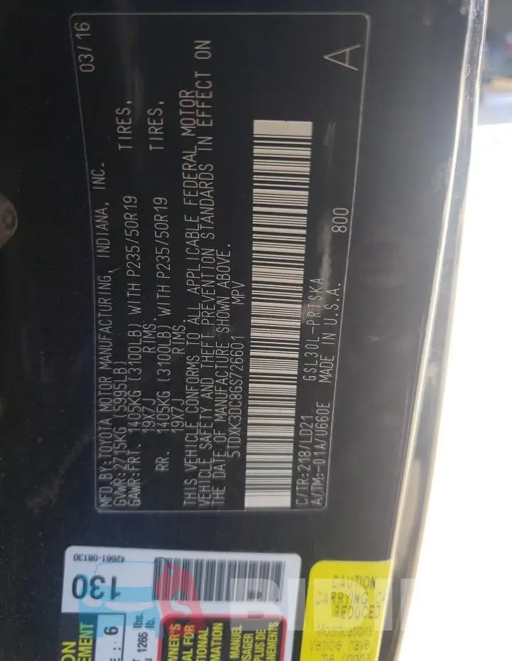 5TDXK3DC8GS726601 Photo# 13