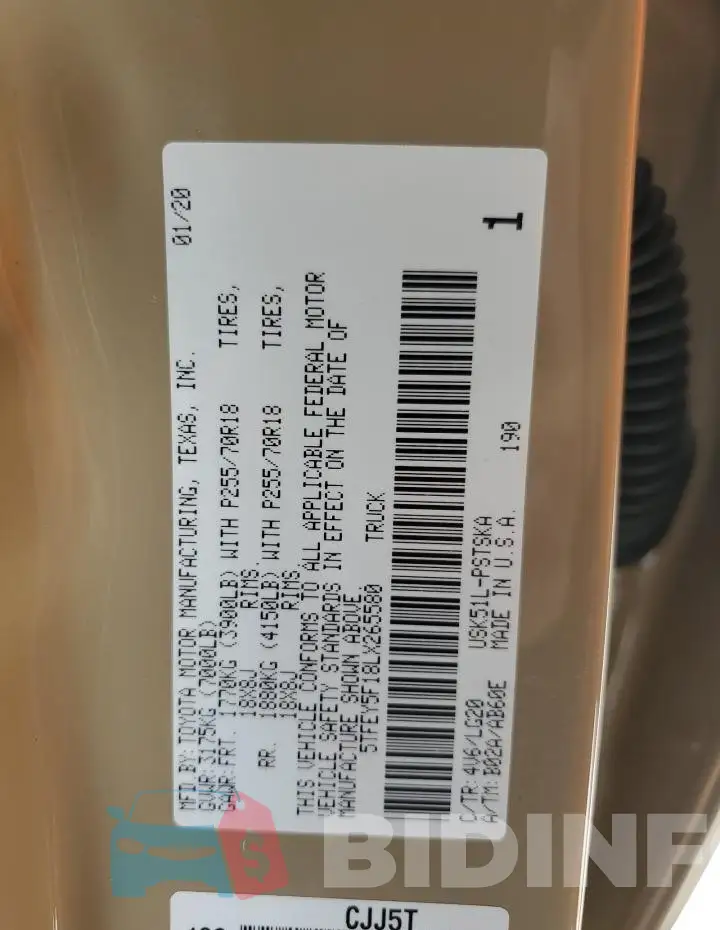 5TFEY5F18LX265580 Photo# 12