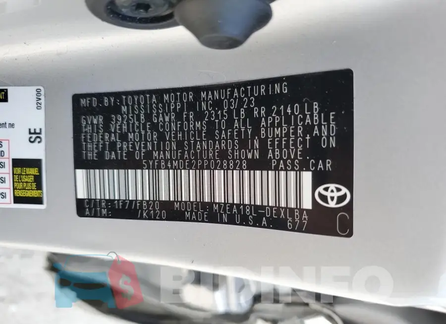 5YFB4MDE2PP028828 Photo# 12