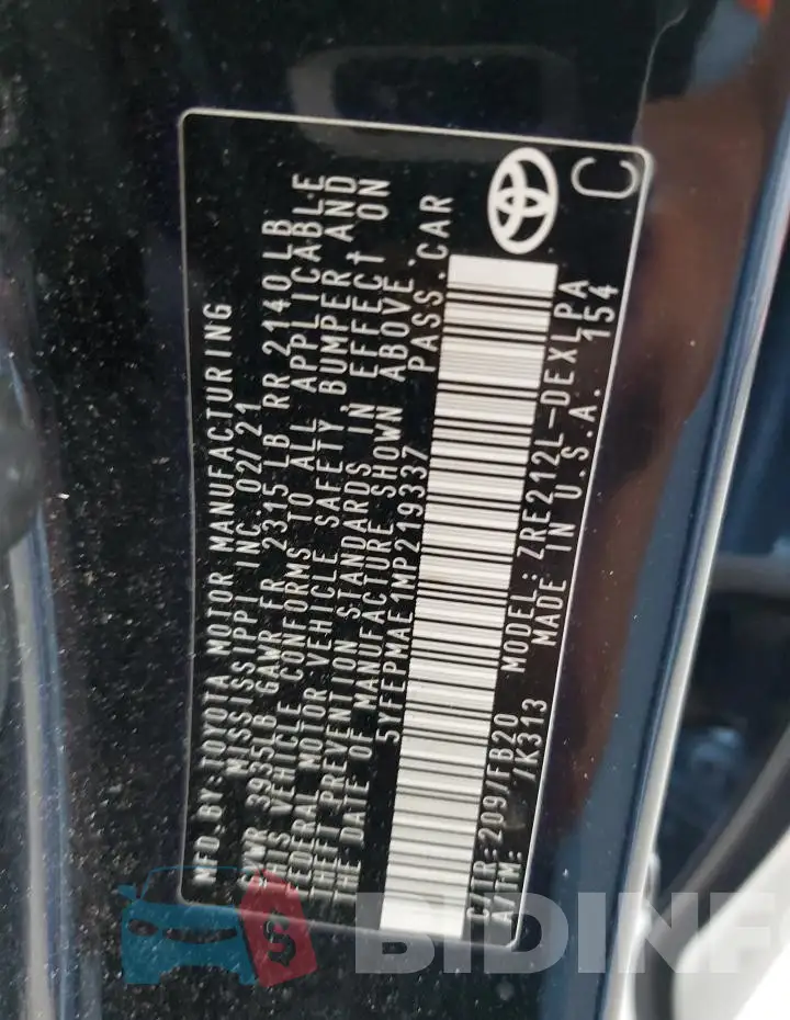 5YFEPMAE1MP219337 Photo# 12