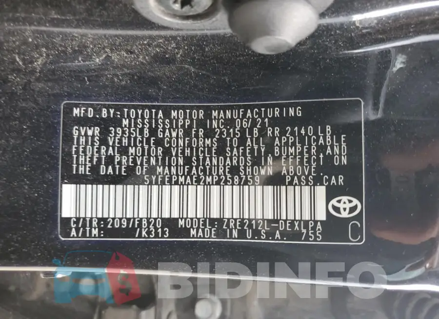 5YFEPMAE2MP258759 Photo# 12