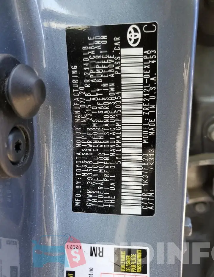 5YFEPMAE6MP150354 Photo# 12