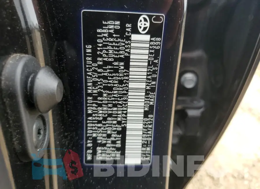5YFP4RCE9LP052817 Photo# 12