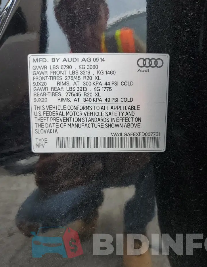 WA1LGAFEXFD007731 Photo# 13