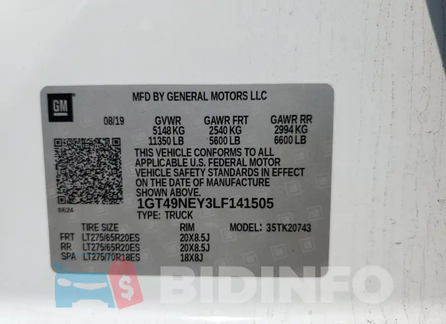 1GT49NEY3LF141505 Photo# 13