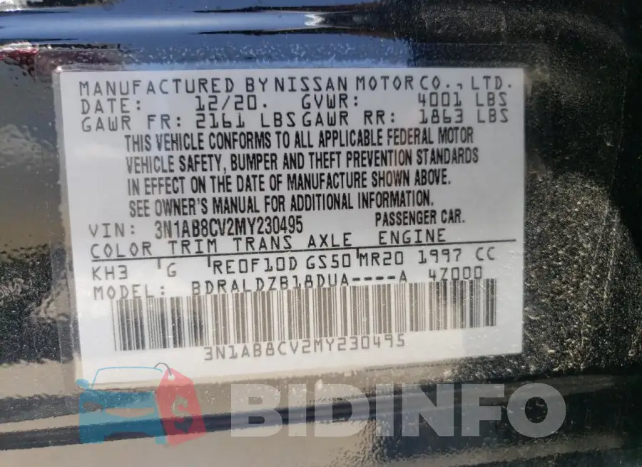 3N1AB8CV2MY230495 Photo# 12