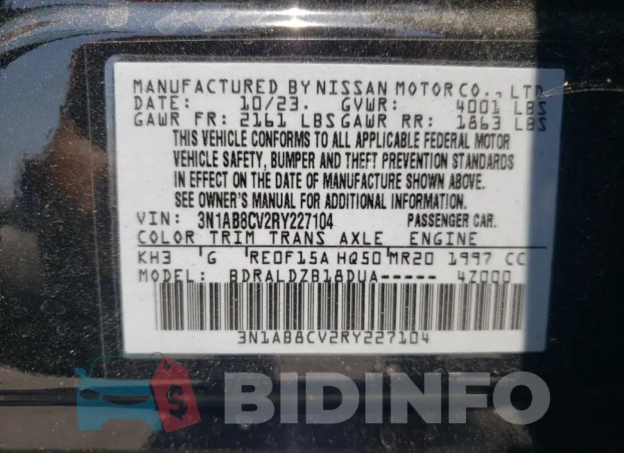 3N1AB8CV2RY227104 Photo# 12