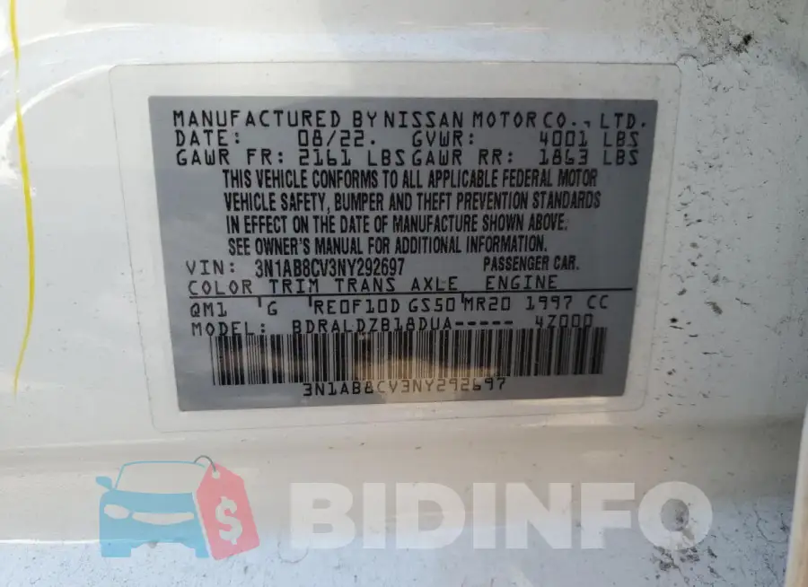 3N1AB8CV3NY292697 Photo# 12