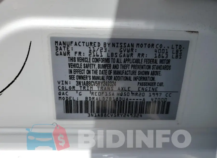 3N1AB8CV5RY249324 Photo# 12