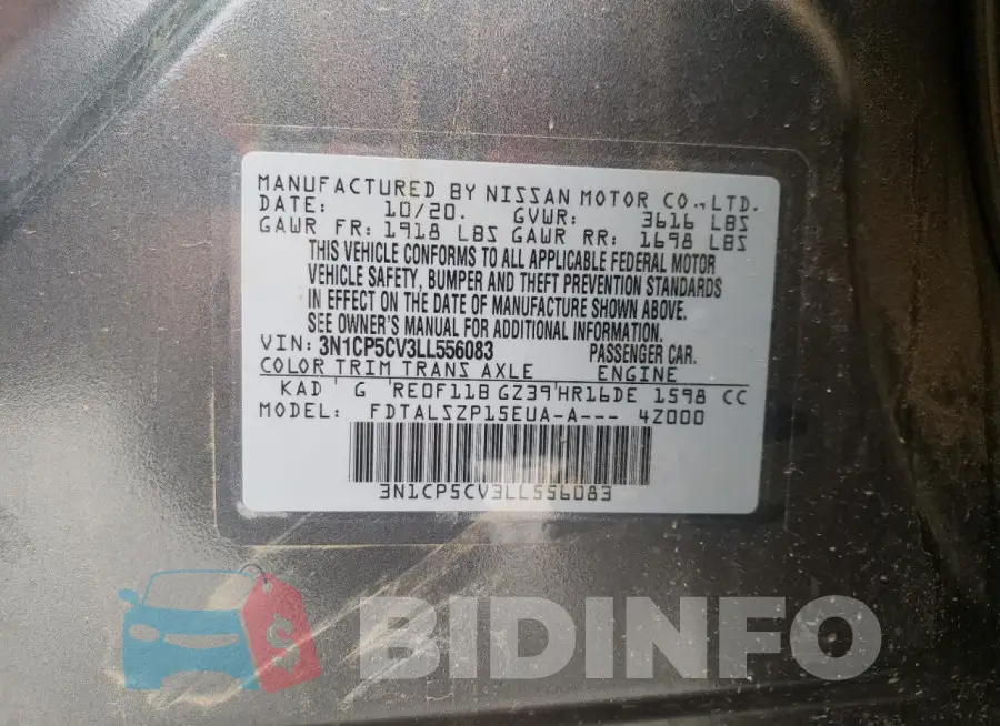 3N1CP5CV3LL556083 Photo# 14