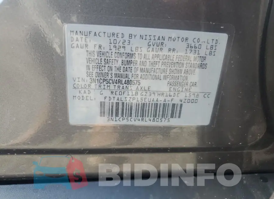 3N1CP5CV4RL480575 Photo# 14