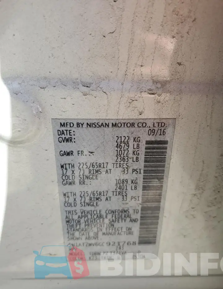 5N1AT2MV6GC921768 Photo# 13