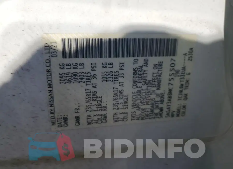 5N1AT3AB8MC755507 Photo# 13