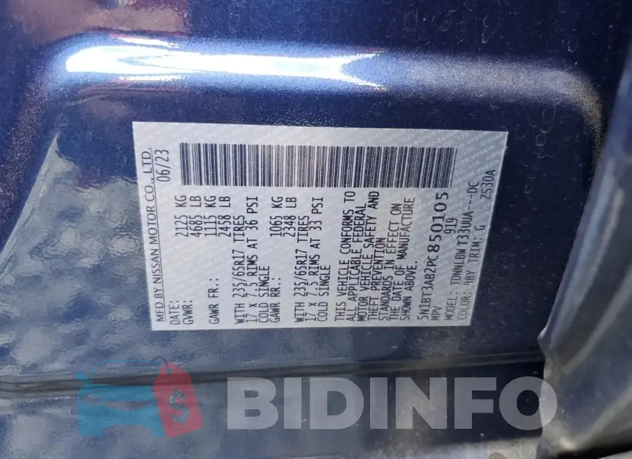 5N1BT3AB2PC850105 Photo# 12