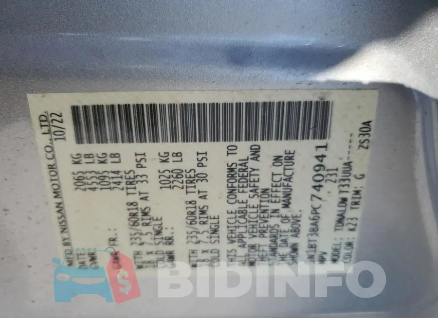 5N1BT3BA6PC740941 Photo# 13