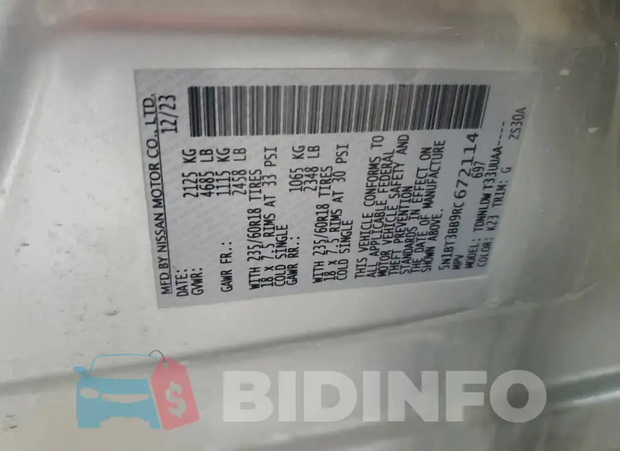 5N1BT3BB9RC672114 Photo# 13
