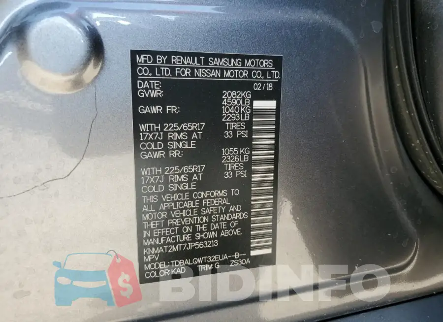 KNMAT2MT7JP563213 Photo# 12