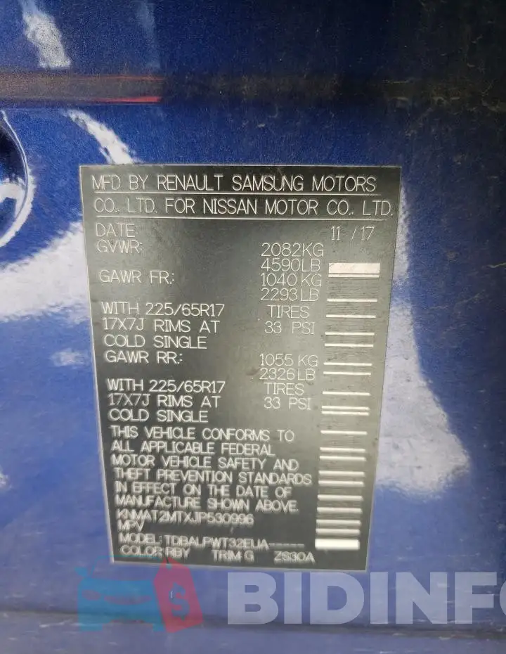 KNMAT2MTXJP530996 Photo# 13