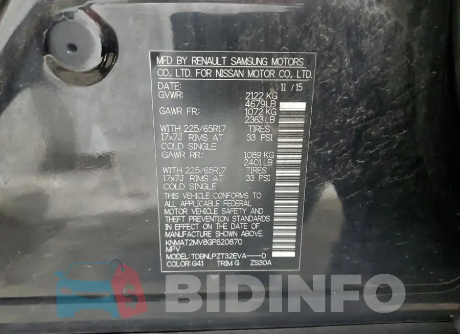 KNMAT2MV8GP620870 Photo# 13