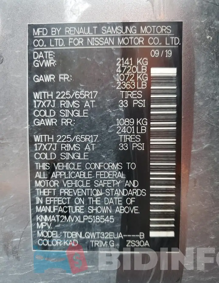 KNMAT2MVXLP518545 Photo# 13